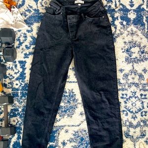 Abercrombie Curve Love Dad High Rise Cross Waist